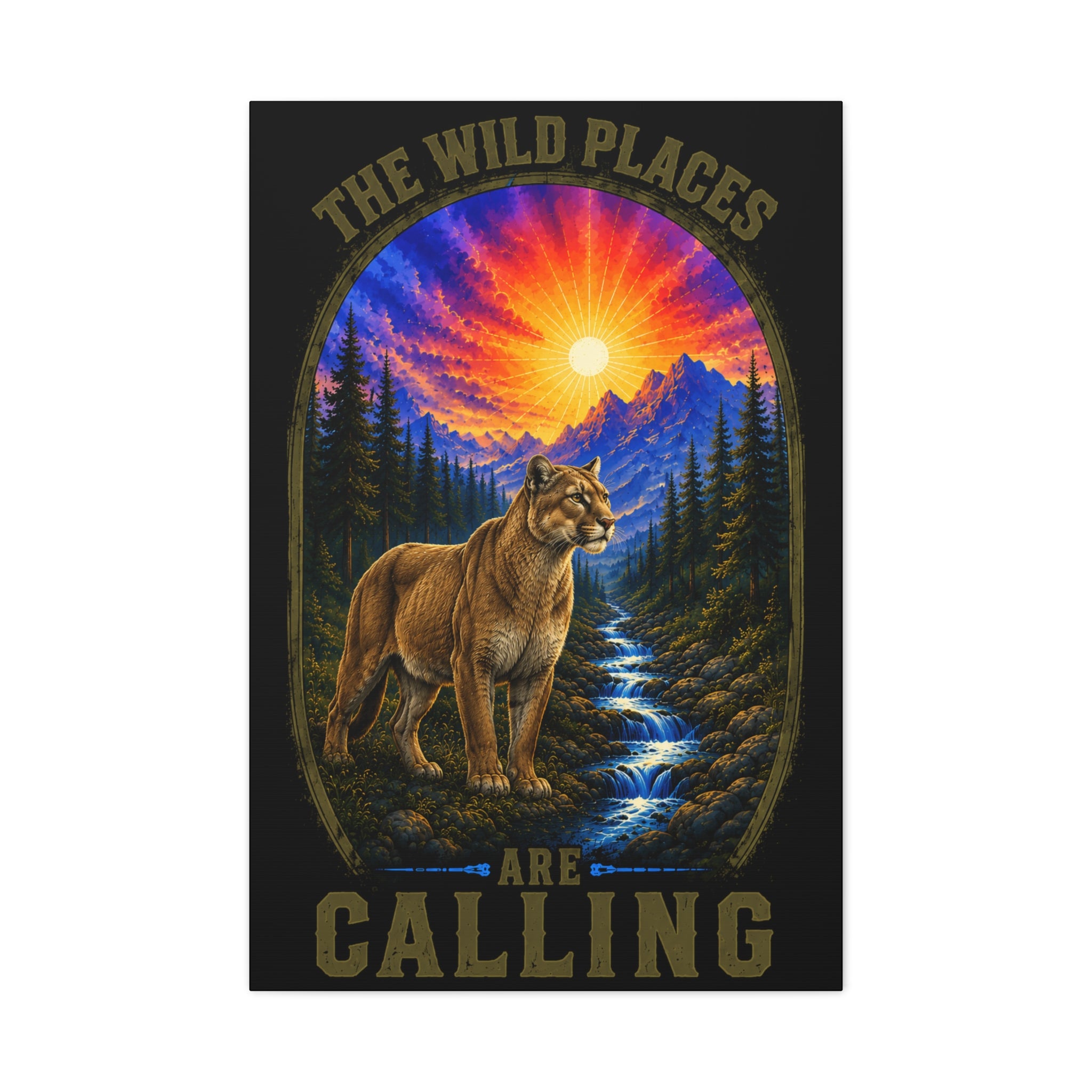 Wild Places Cougar - Canvas 24x36