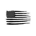 American Flag - Magnet B&W